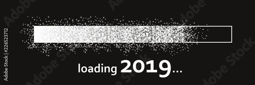Loading Screen silver glitter