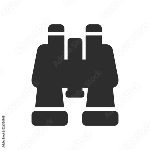 binoculars icon, zoom sign, travel icon