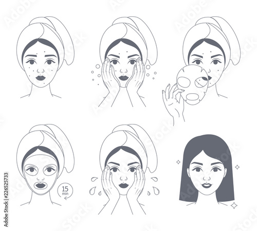 How to apply face mask instrustion for women