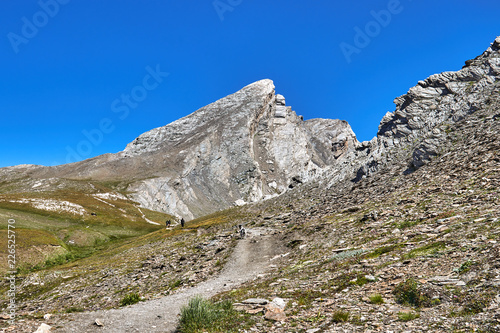 Col Agnel- mountain pass in the Cottian Alps, between France and Italy