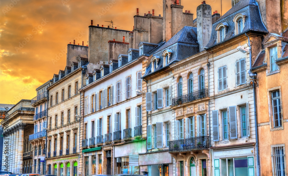 Fototapeta premium Traditional buildings in the Old Town of Dijon, France