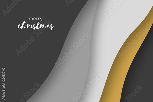 Merry Christmas - edle Weihnachtskarte