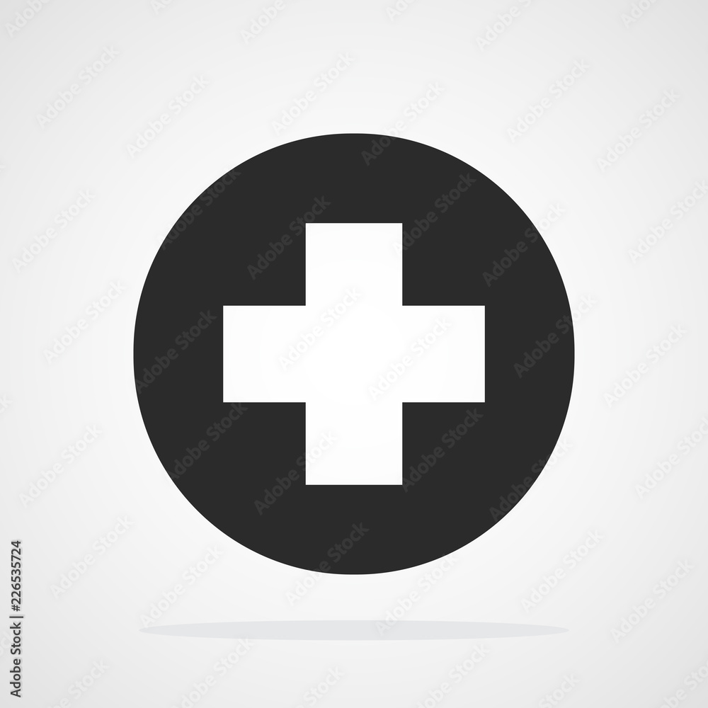 Obraz premium Plus icon. Vector illustration.