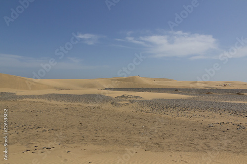 Sand dunes in Maspalomas. Gran Canaria. Spain.