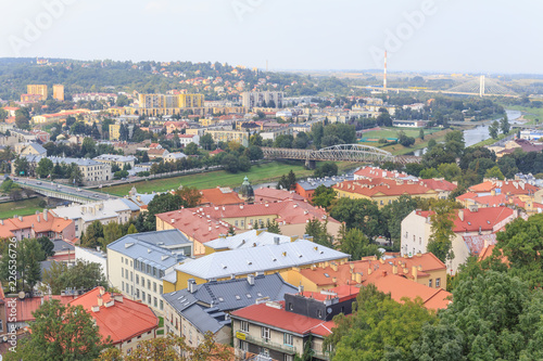 Przemysl, polish Podkarpacie. City Panorama from castle tower.