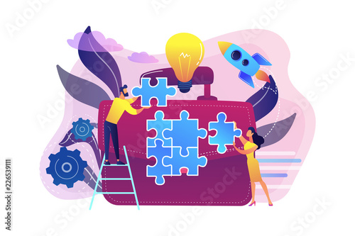 Meeting concept vector illustration.