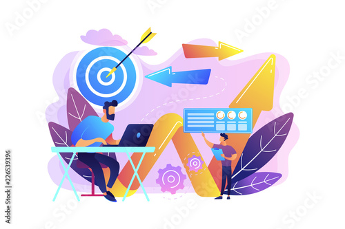 Business direction concept vector illustration.