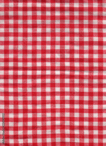 red linen tablecloth