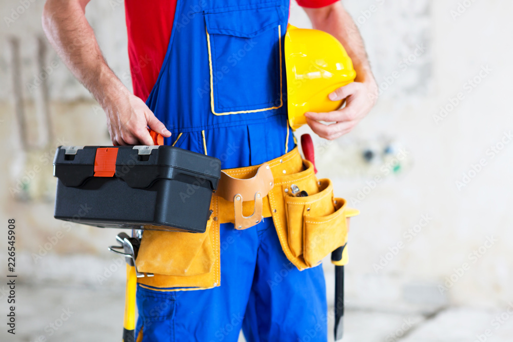 Fototapeta premium Gear of a handyman, close up