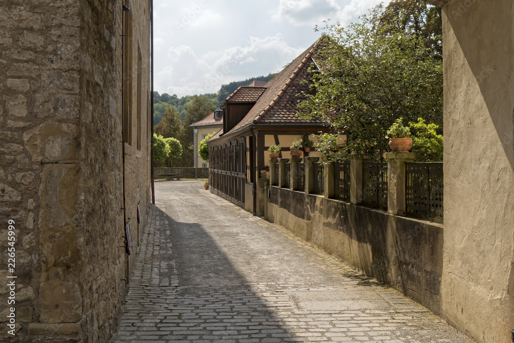 Weikersheim, Germany – a view of historic buildings.