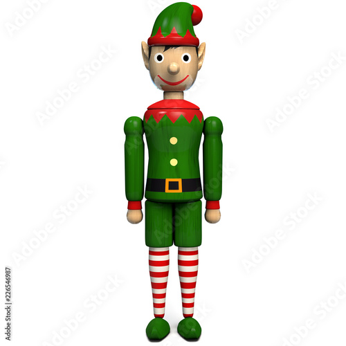 Elf Christmas Character 3D ...
