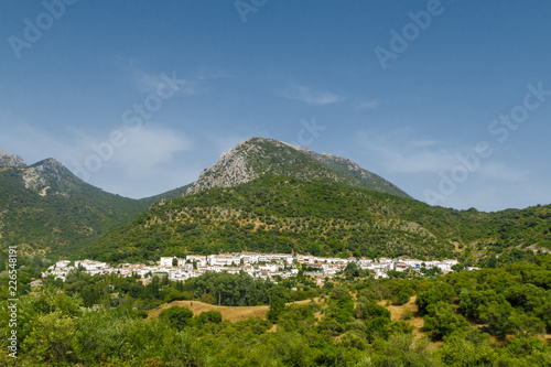 Village of the Comarca of white villages of Cadiz called Benamahoma photo