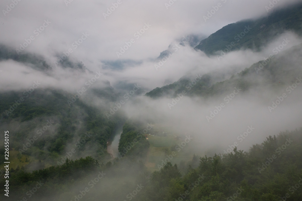 Foggy valley