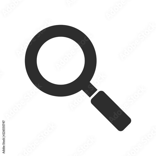 magnifying icon, zoom sign, search vector,