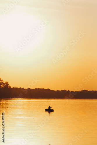 sunset on river © Omar