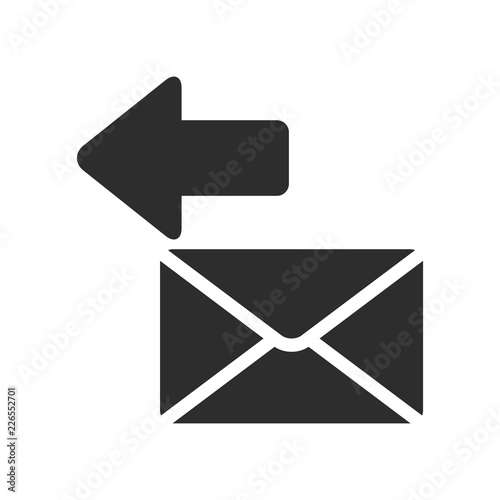 e-mail icon, envelope vector, message sign