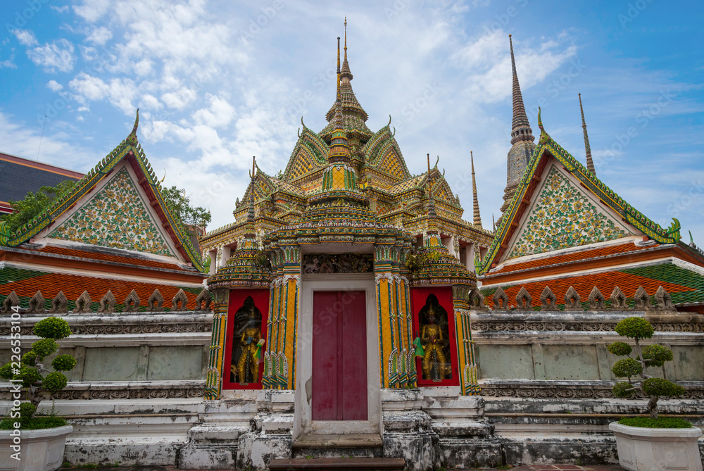 Details of pagoda at Wat Phra temple, Bangkok