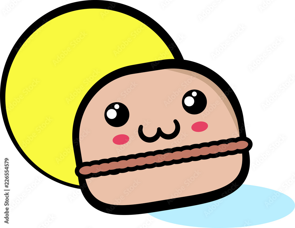 Illustrazione macaron felice