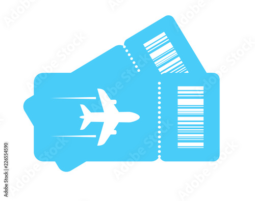 Plane tickets vector icon