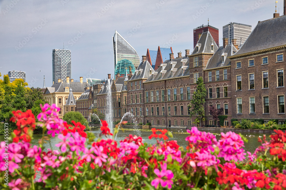 Beautiful city view of The Hague city in Netherlands