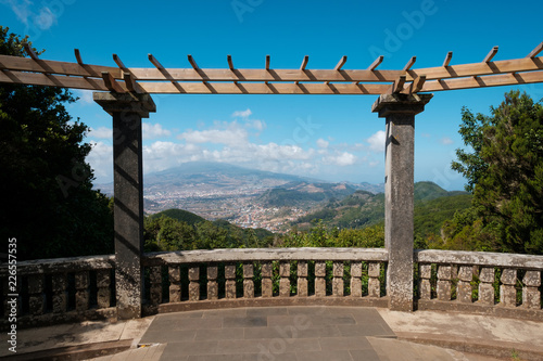 terrace with landscape panorama view  