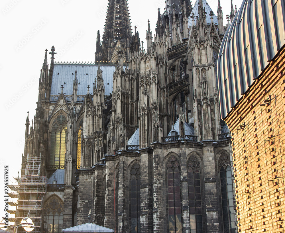 Fototapeta premium Cologne Cathedral. World Heritage - a Roman Catholic Gothic cathedral in Cologne. October 2018