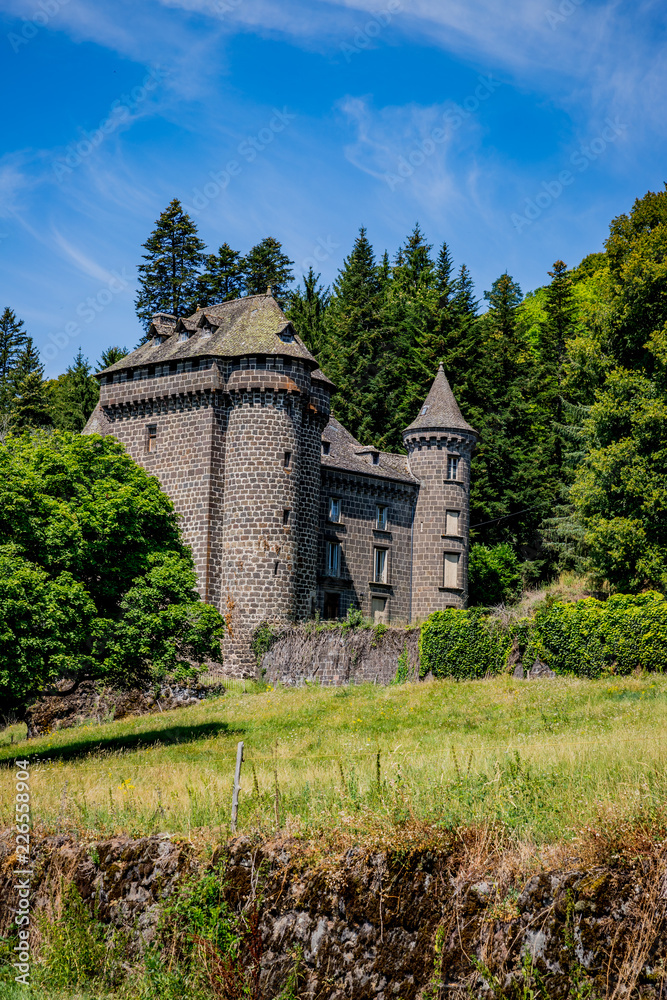 Château ancien dans le Cantal