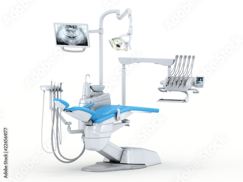 3D rendering modern dental chair