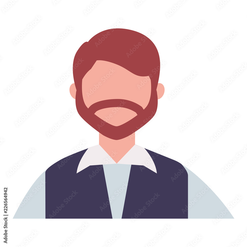 businessman character portrait isolated image