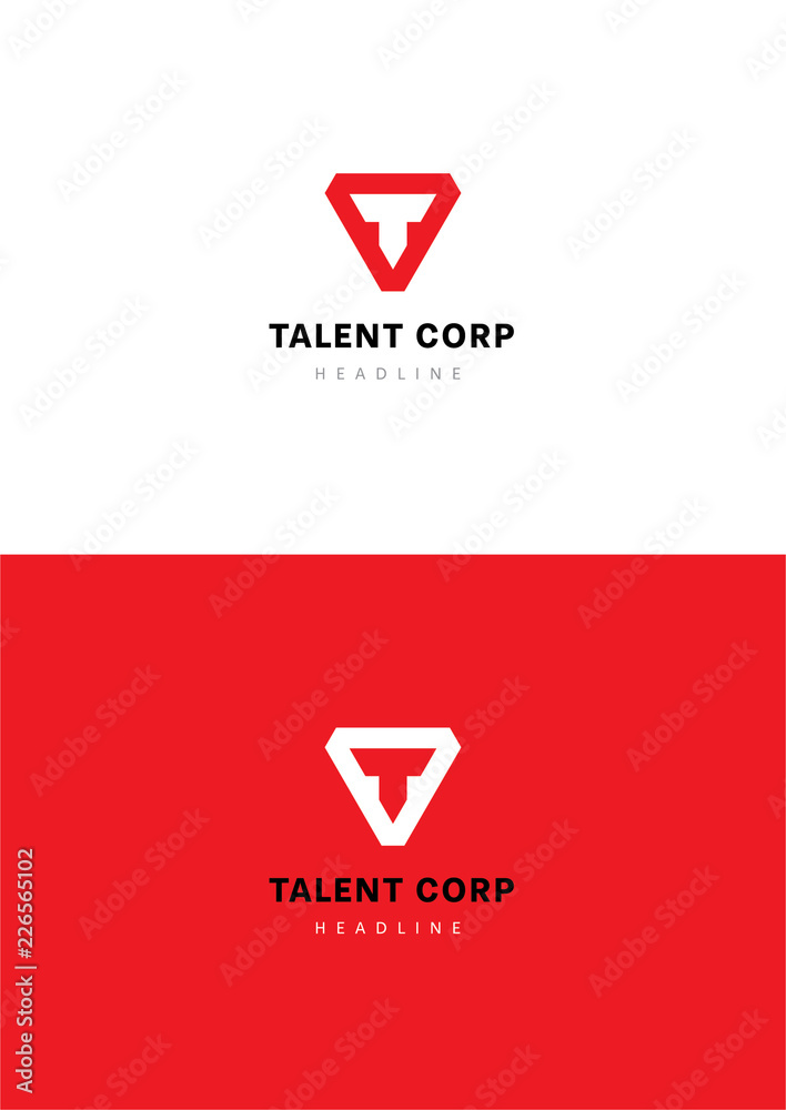 Talent corporation logo template. Stock Vector | Adobe Stock