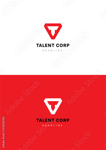 Talent corporation logo template.