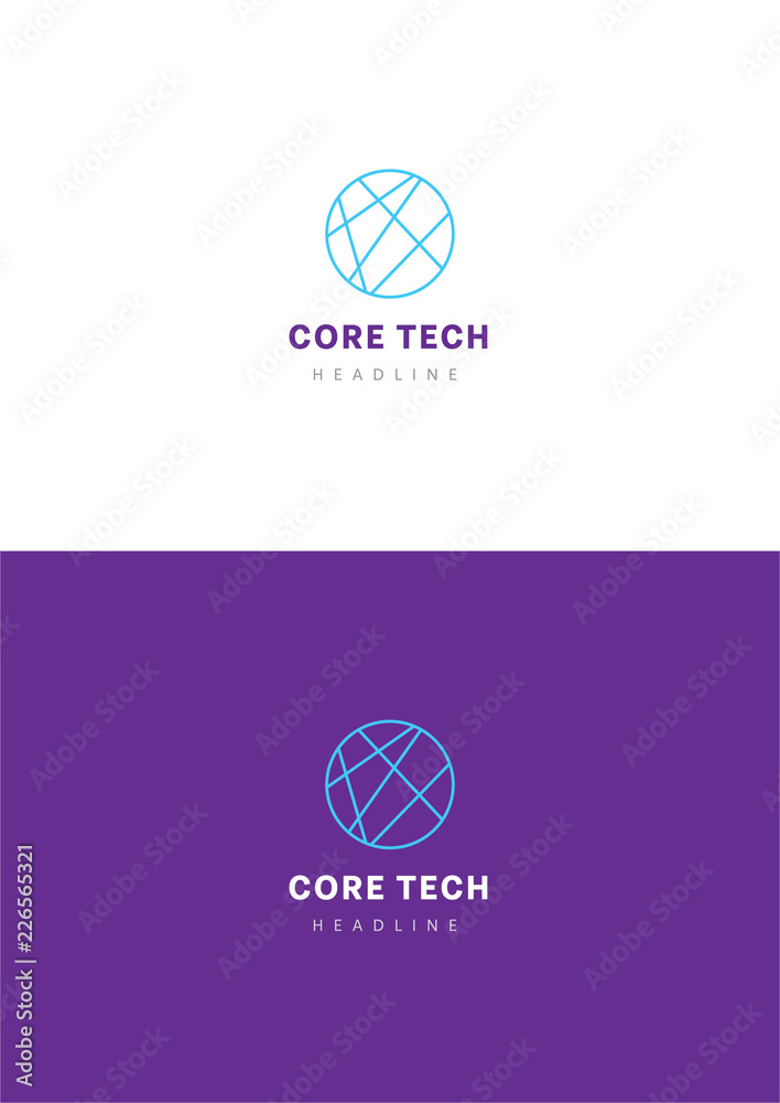 Core tech logo template.