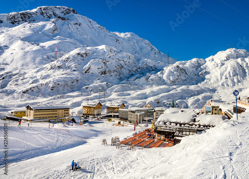 Landscape of ski village  St. Christoph, Austria. photo