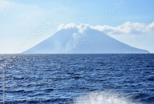 vulcano Stromboli,Aeolian island near Italy 