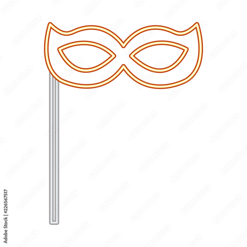 party carnival mask neon on sitck party carnival mask neon on sitck