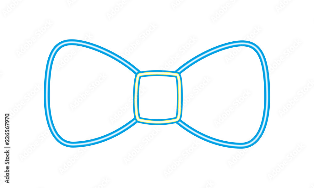 Fototapeta premium party bow tie neon accessory