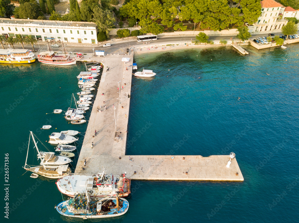 Omis Harbour Aerial, Croatia - Studio Fenkoli photography by Tiina Söderholm
