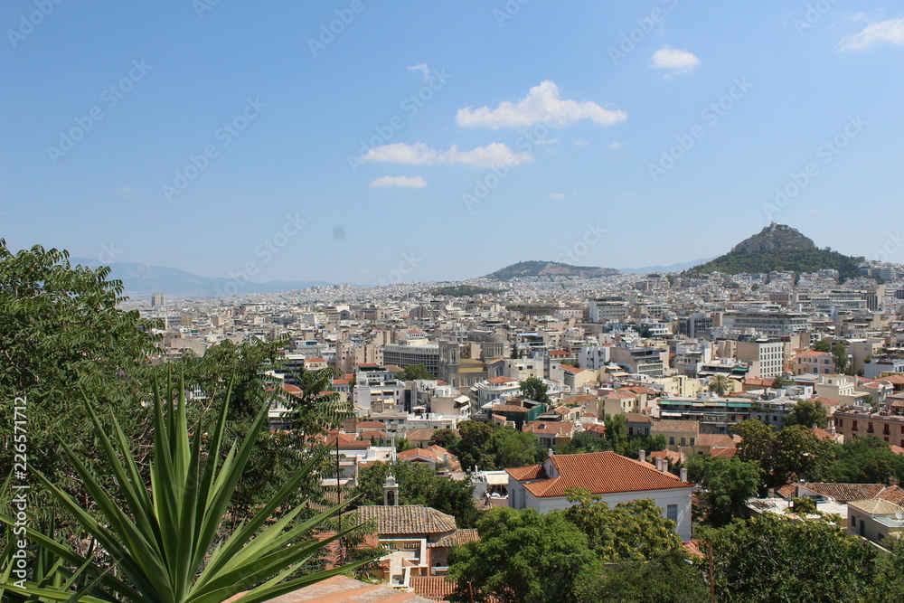 panoramic view of athens