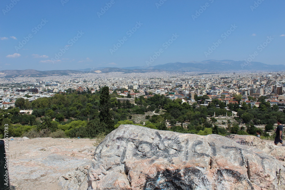 Naklejka premium panoramic view of athens