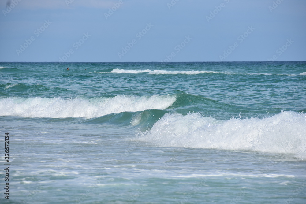 waves breaking on the beach waves breaking on the beach