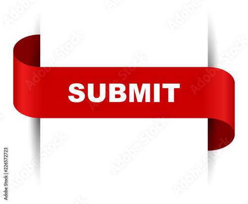 red vector banner submit
