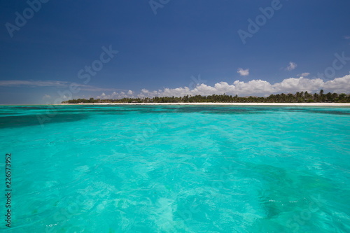 Fototapeta Naklejka Na Ścianę i Meble -  Zanzibar, landscape sea, coral reef