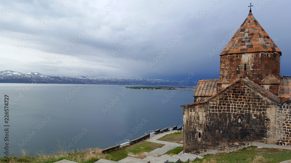 The ancient Sevanavank monastery, Sevan, Armenia