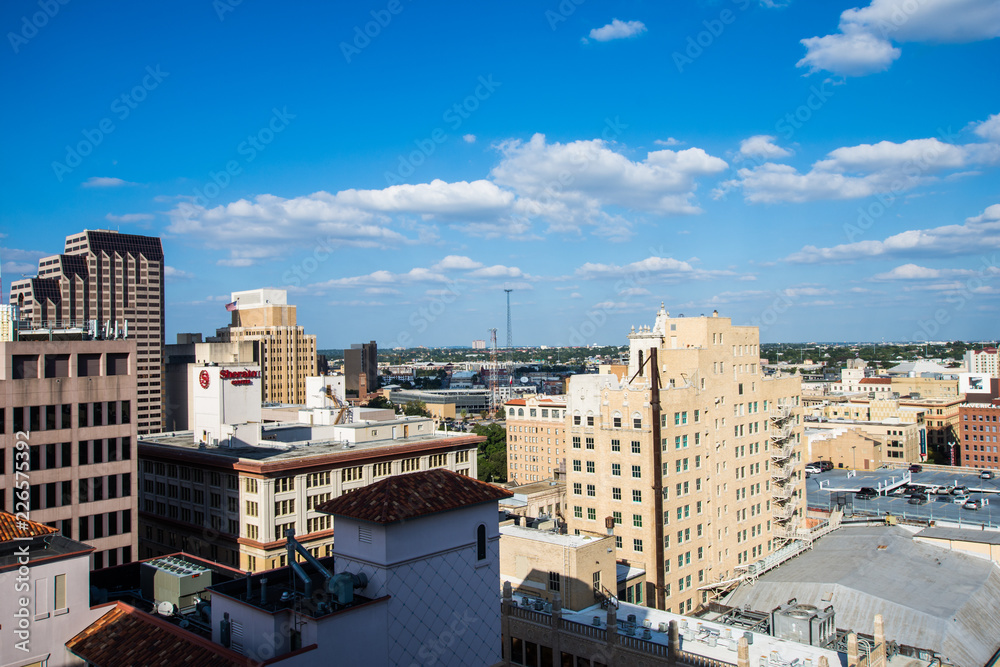 Aerial Cityscape of Downtown San Antonio, Texas Facing Towards East Aerial Cityscape of Downtown San Antonio, Texas Facing Towards East
