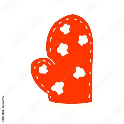 cartoon doodle oven glove
