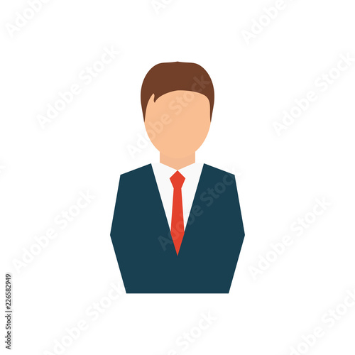 Businessman icon, vector illustration.