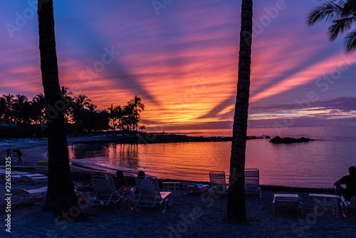 Obraz na płótnie Coucher de soleil à Kauai