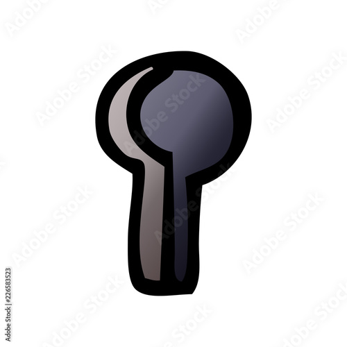 cartoon doodle key hole