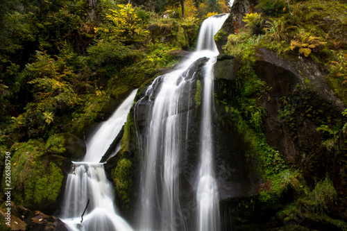 Long exposure of a waterfall in Black Forest  Germany