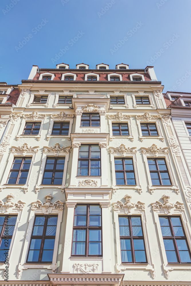 Rekonstruierte Barockbauten in der historischen Altstadt von Dresden